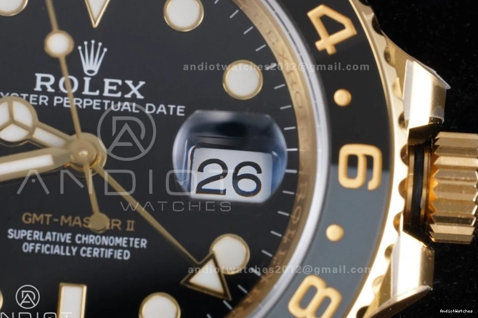 Classic YG SH3285 Black Edition ARF 126718 II Jubilee on GRNR 925 V GMT Bracelet Dial New Master Best 1122